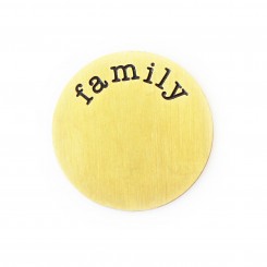 Family Plate - Brass Tone